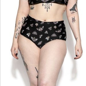 Pastel Death Moth High Waist Swim Bottom